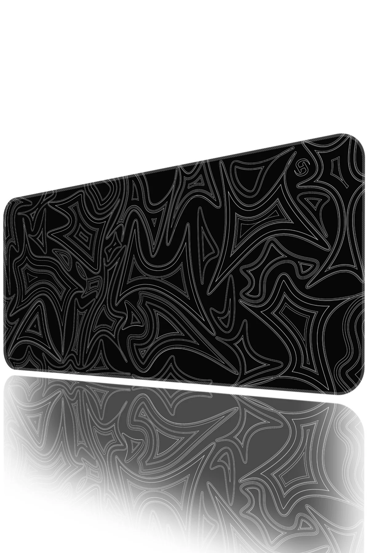 Abstract Line 90x40 Gaming Mouse Pad – Siyah XXL Geniş Yüzey