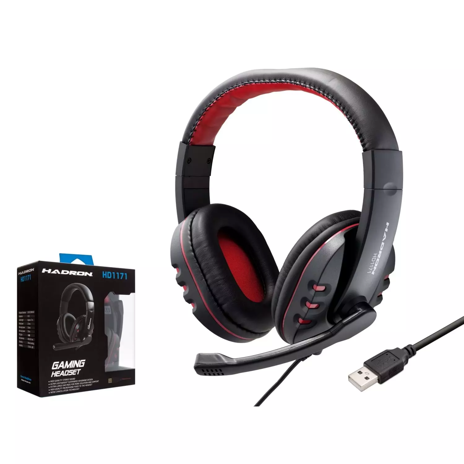 HADRON HD1171 KULAKLIK MİKROFONLU PC OYUN USB(PS4 UYUMLU)