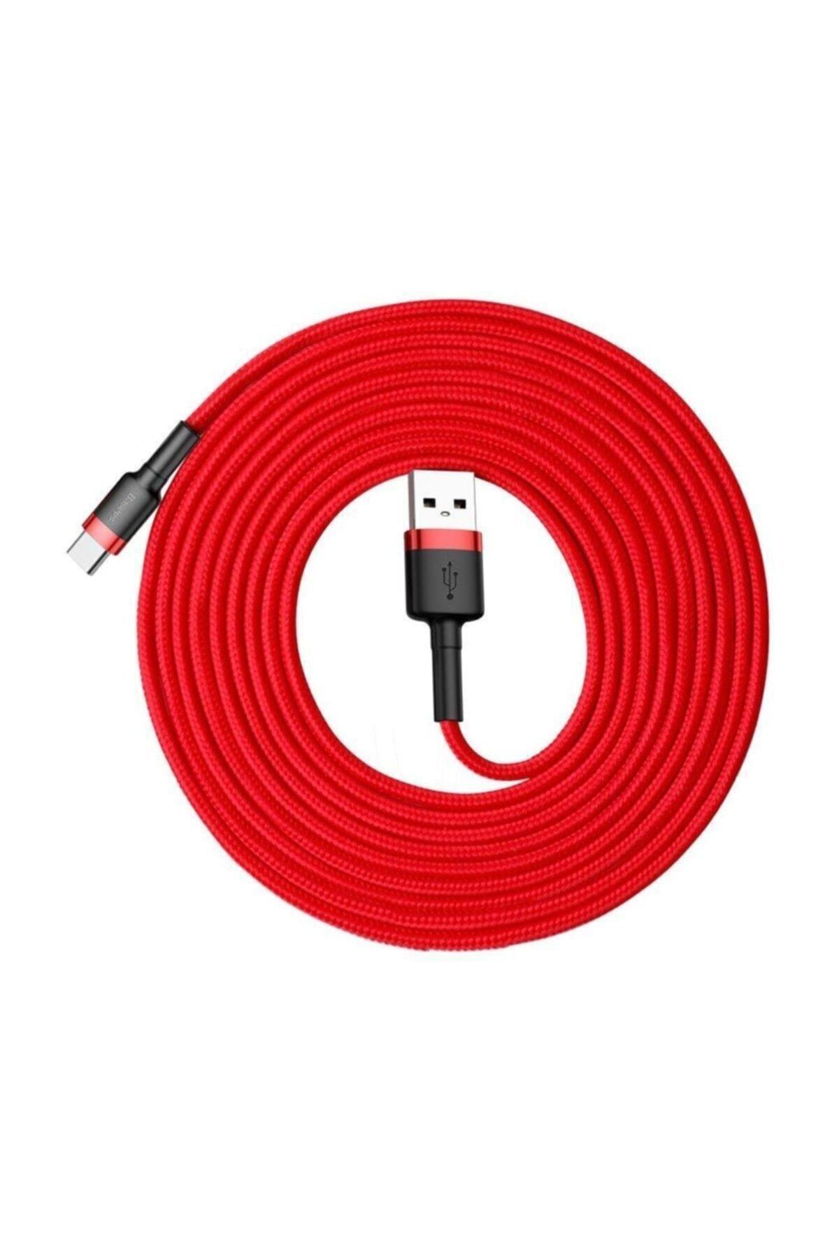Kumtech KMG-03 Örgülü İphone Şarj Kablosu 2,3 metre Kırmızı,  Mavi, Kahverengi, Siyah