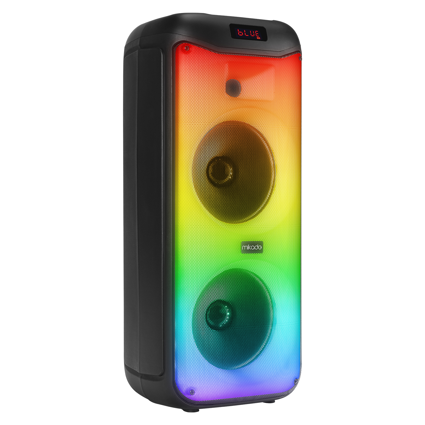 Mikado MD-40KP 40W BT TWS FM'li RGB Işıklı Kablosuz Mikrofonlu Toplantı-Parti Kule Hoparlör (OUTLET)