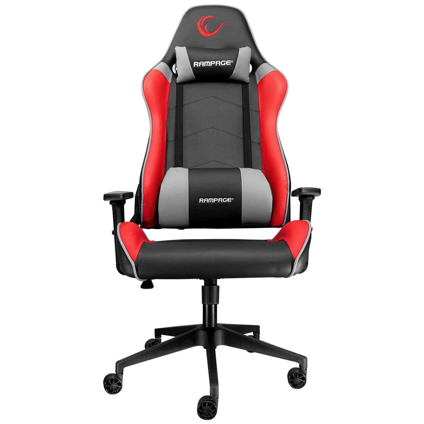 Rampage KL-R77 3D Kol,Tam Dökme Süngerli Siyah/Kırmızı Oyuncu Koltuğu (OUTLET)