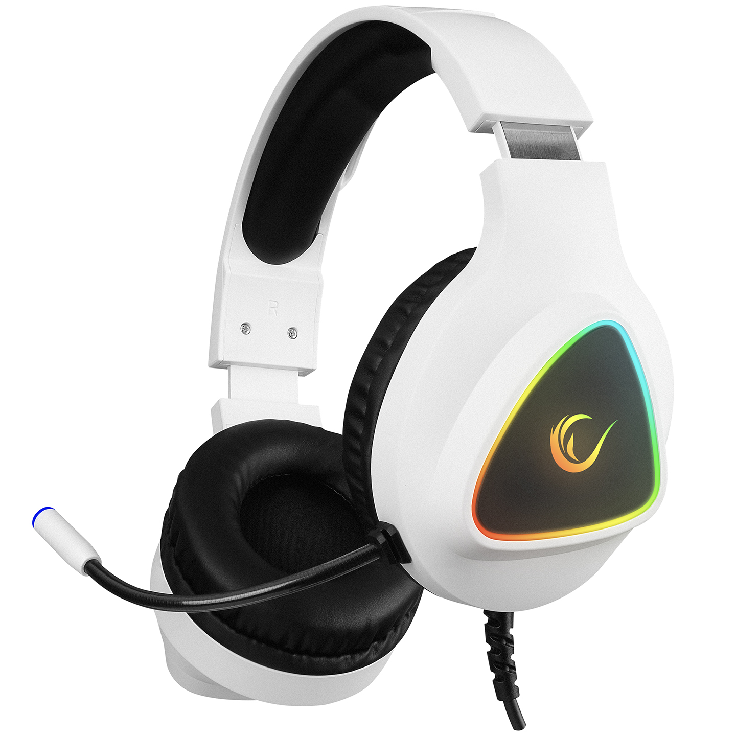 Rampage M7 MONCHER Beyaz RGB Led USB 7.1 Gaming Mikrofonlu Oyuncu Kulaklığı (OUTLET)