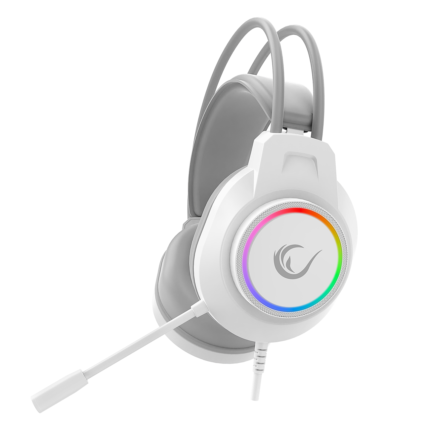 Rampage RM-K55 Kipchak Beyaz RGB Led 7.1 Gaming Mikrofonlu Oyuncu Kulaklığı (OUTLET)