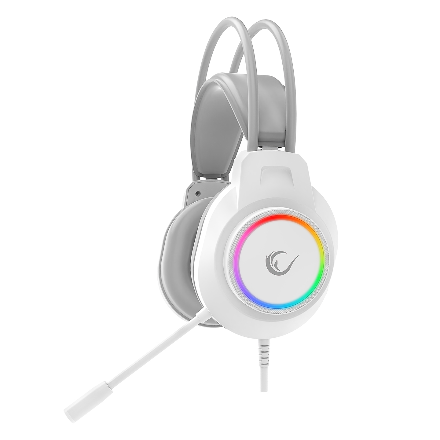 Rampage RM-K55 Kipchak Beyaz RGB Led 7.1 Gaming Mikrofonlu Oyuncu Kulaklığı (OUTLET)