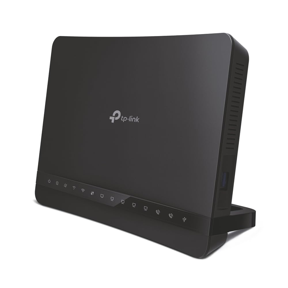 TP LINK VR1210v Modem Router AC1200 Dual Band Gigabit VDSL ADSL VoIP Siyah (Yenilenmiş)